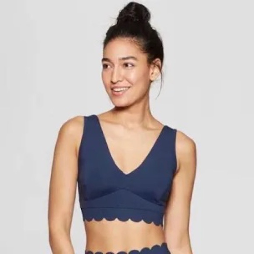 Joy Lab Navy Blue Scalloped Set XS